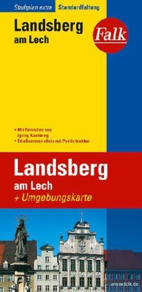 Falk Stadtplan Extra Standardfaltung Landsberg am Lech mit Ortsteilen von Igelin