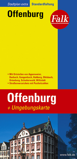 Falk Stadtplan Extra Standardfaltung Offenburg mit Ortsteilen von Appenweier, Du
