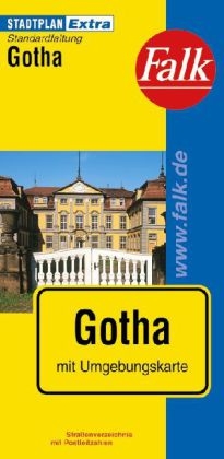 Falk Stadtplan Extra Standardfaltung Gotha 1:16 000