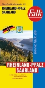 Bundesl&auml;nderkarten Deutschland / Rheinland-Pfalz /Saarland