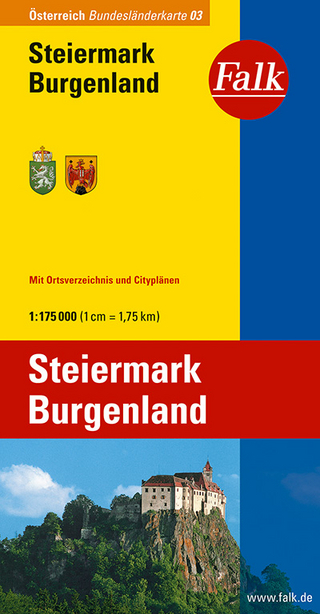 Falk Bundesländerkarte Blatt 03 Steiermark, Burgenland 1:175 000