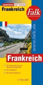 Frankreich L&auml;nderkarte