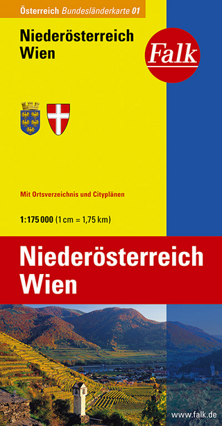 Falk Bundesländerkarte Blatt 01 Niederösterreich, Wien 1:175 000