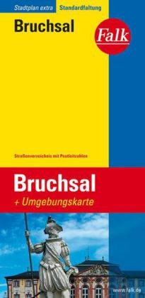 Falk Stadtplan Extra Standardfaltung Bruchsal 1:18 000