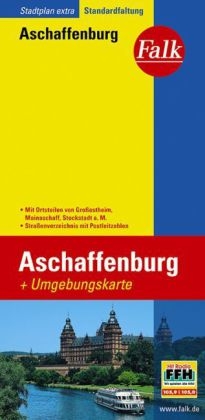 Falk Stadtplan Extra Standardfaltung Aschaffenburg 1:15 000