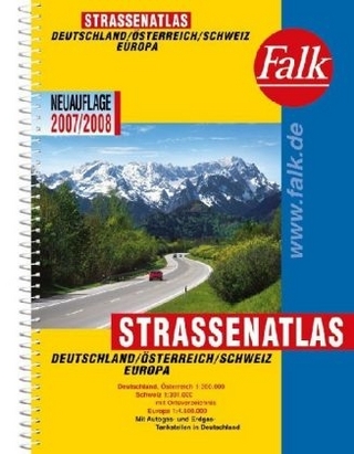 Falk Strassenatlas Deutschland, Österreich, Schweiz, Europa