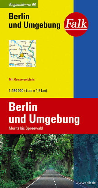 Falk Regionalkarte Deutschland Blatt 6 Berlin und Umgebung 1:150 000