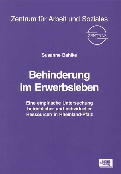 Behinderung im Erwerbsleben - Susanne Bahlke