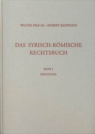 Das syrisch-römische Rechtsbuch