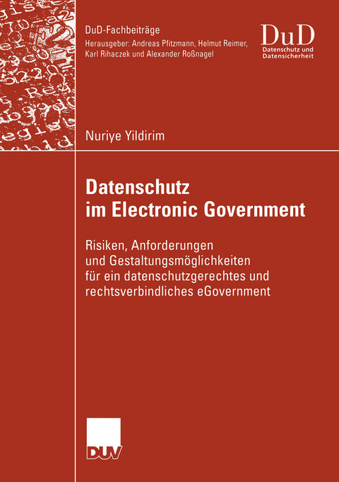 Datenschutz im Electronic Government - Nuriye Yildirim