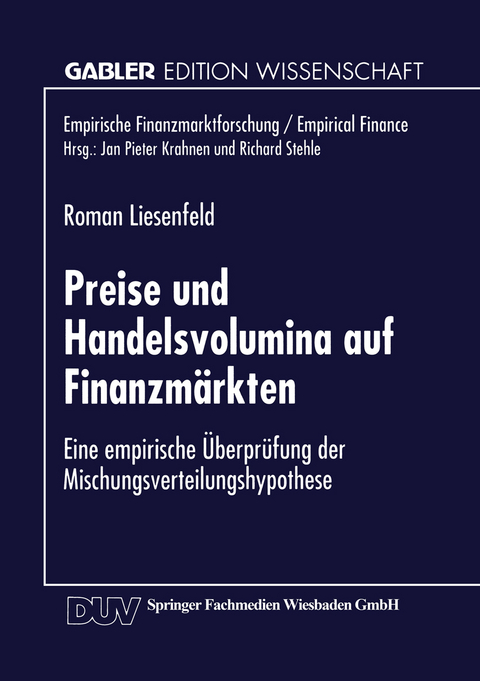 Preise und Handelsvolumina auf Finanzm&auml;rkten