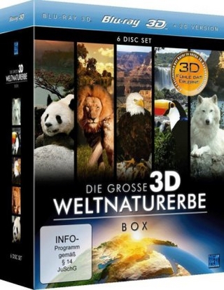Die große 3D Weltnaturerbe Box, 6 Blu-rays