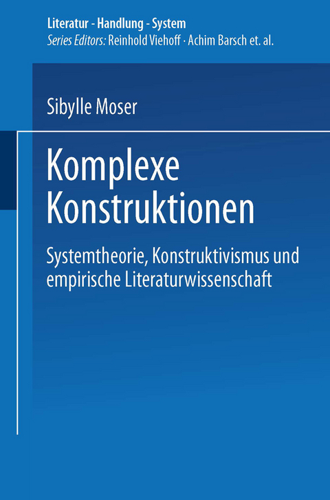 Komplexe Konstruktionen - Sibylle Moser