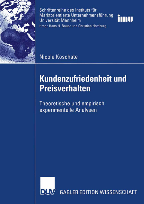 Kundenzufriedenheit und Preisverhalten - Nicole Koschate