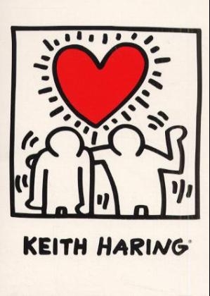 Hearts, Kunstkarten-Set - Keith Haring