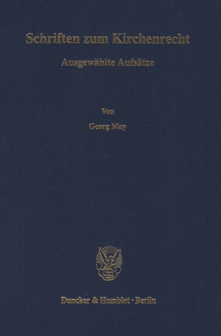 Schriften zum Kirchenrecht.