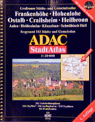 ADAC Stadtatlas Frankenhöhe, Hohenlohe, Ostalb, Crailsheim, Heilbronn