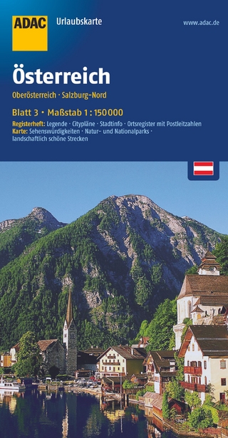 ADAC Urlaubskarte Österreich 03 Oberösterreich, Salzburg-Nord 1:150.000