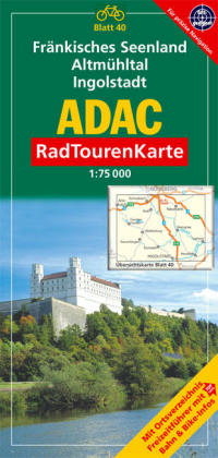ADAC Radtourenkarte Fränkisches Seenland, Altmühltal, Ingolstadt