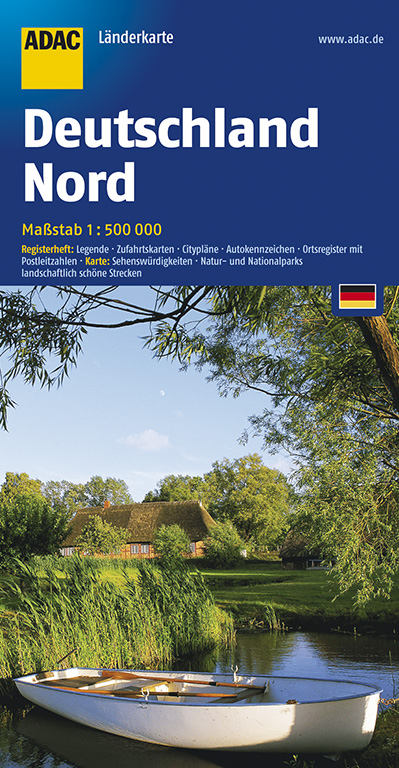ADAC L&auml;nderKarte Deutschland Nord 1:500 000