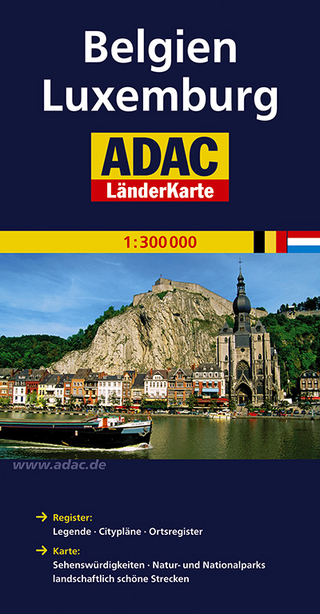 ADAC LänderKarte Belgien, Luxemburg 1:300 000