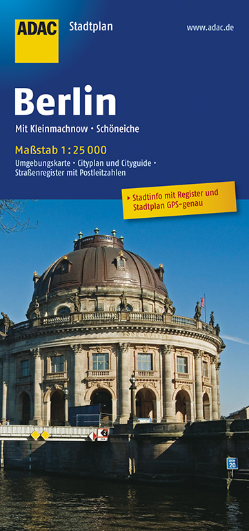 ADAC StadtPlan Berlin mit Kleinmanchow und Sch&ouml;neiche 1:25 000