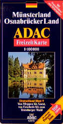 ADAC Freizeitkarte M&uuml;nsterland, Osnabr&uuml;cker Land