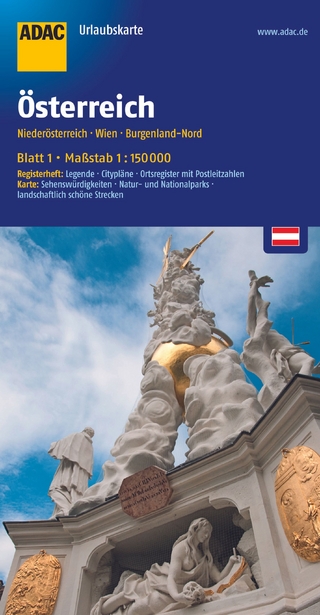 ADAC Urlaubskarte Österreich 01 Niederösterreich, Wien 1:150.000