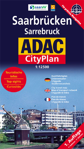 ADAC Stadtplan Saarbr&uuml;cken