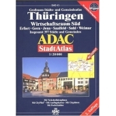 ADAC Stadtatlas Th&uuml;ringen Wirtschaftsraum S&uuml;d