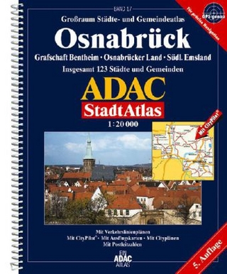 ADAC StadtAtlas Osnabrück mit Grafschaft Bentheim, Osnabrücker Land, Südl. Emsland