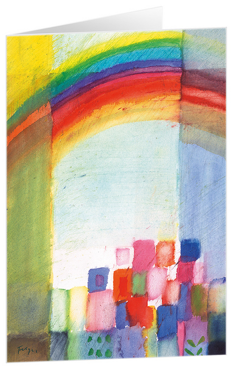 Zeichen des Bundes - Kunst-Faltkarten mit Text (5 St&uuml;ck) - 