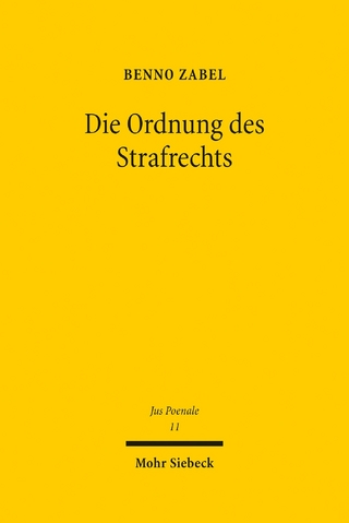 Die Ordnung des Strafrechts