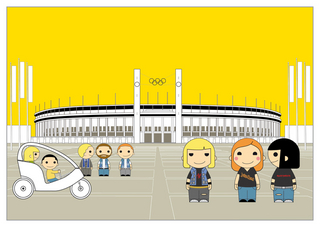 Postkarte - Berlin - Olympiastadion