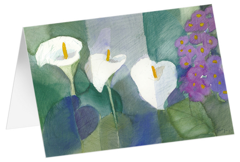 Dreiklang - Kunst-Faltkarten ohne Text (5 St&uuml;ck) - 