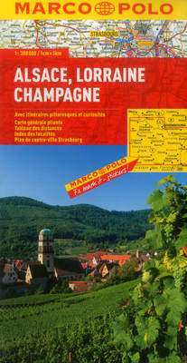 MARCO POLO Karte Frankreich Blatt 3 Elsass, Lothringen, Champagne 1:300 000