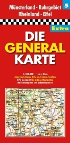 Generalkarte Deutschland Extra. 1:200000 / Münsterland /Ruhrgebiet /Rheinland /Eifel