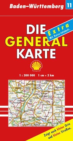 Generalkarte Deutschland Extra. 1:200000 / Baden-W&uuml;rttemberg