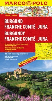 MARCO POLO Karte Frankreich Blatt 5 Burgund, Franche, Comté, Jura 1:300 000