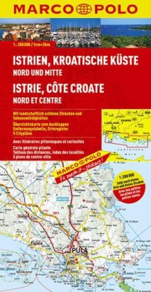 MARCO POLO Karte Istrien, Kroatische K&uuml;ste Nord und Mitte 1:200 000