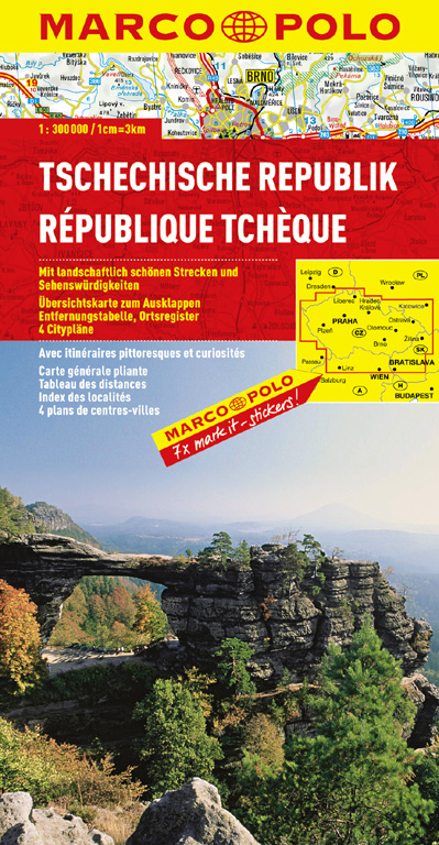 MARCO POLO L&auml;nderkarte Tschechische Republik 1:300 000
