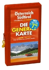 Die Generalkarte Pocket Österreich und Südtirol im Kartenset
