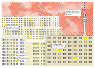 Postkarte - Berlin - Plattenbau