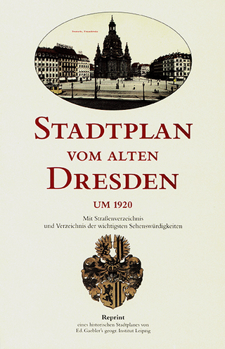 Stadtplan vom alten Dresden um 1920