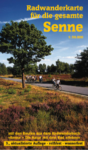 Radwanderkarte f&uuml;r die gesamte Senne - Thomas Kiper, Peter R&uuml;ther, Christel Schroeder
