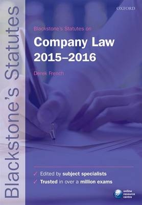 Blackstone's Statutes on Company Law 2015-2016 - 