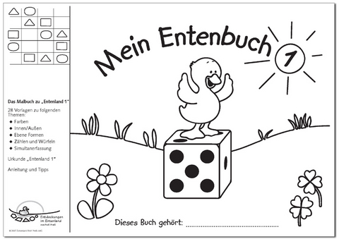 Mein Entenbuch 1, Das Malbuch zu "Entenland 1" - 