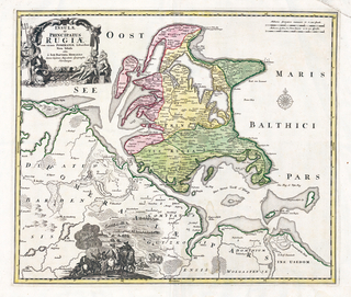 Karte der Inseln Rügen und Hiddensee