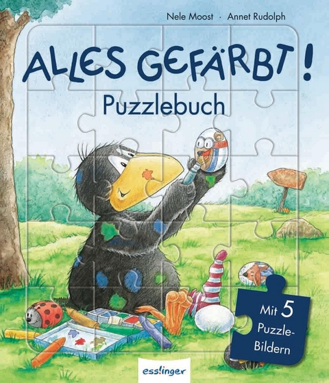 Der kleine Rabe Socke: Alles gef&auml;rbt! - Puzzlebuch - Nele Moost