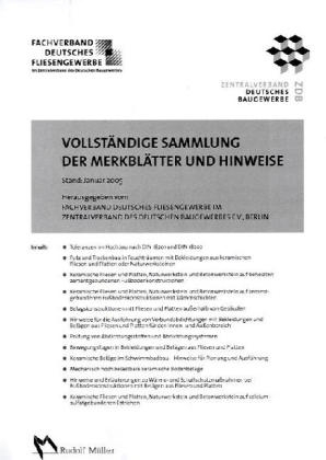 Merkbl&auml;tter f&uuml;r das Fliesengewerbe, 12 Hefte